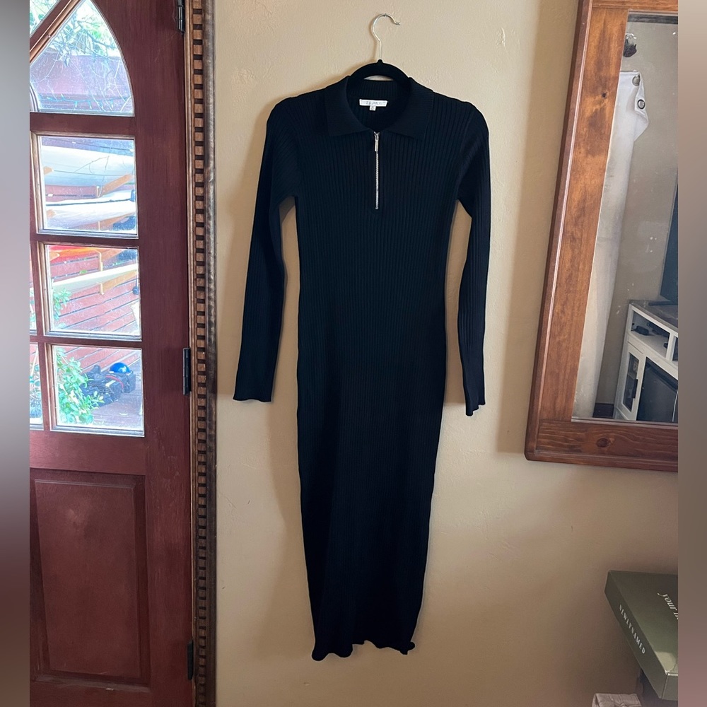 Z Supply Black Ribbed Dress
